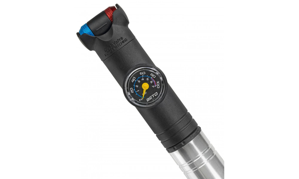 Pumpis BETO Mini PRO Alu TH-004AGN with hose and manometer 5bar - 3