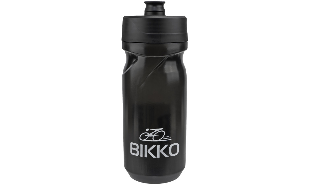 Pudele BIKKO 600ml clear black - 1