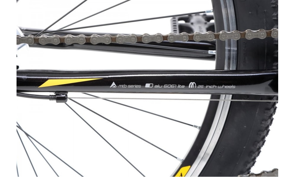 Velosipēds Romet Rambler R6.1 26" 2022 black-yellow - 5