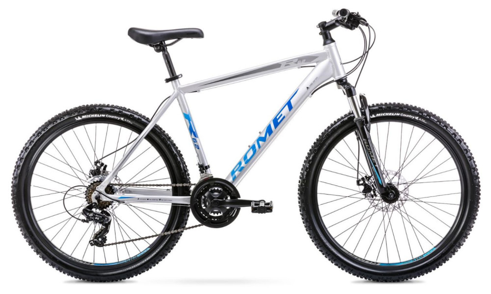 Velosipēds Romet Rambler R6.2 26" 2022 silver-blue 