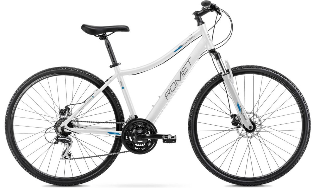 Velosipēds Romet Orkan 1 D 28" 2022 white-blue 