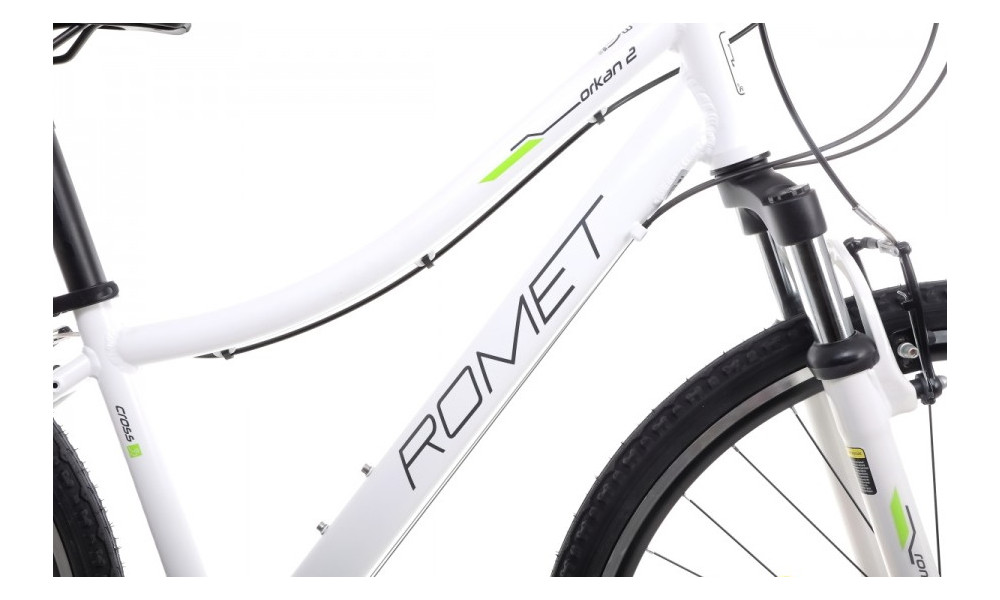 Velosipēds Romet Orkan 2 D 28" 2022 white-green - 4