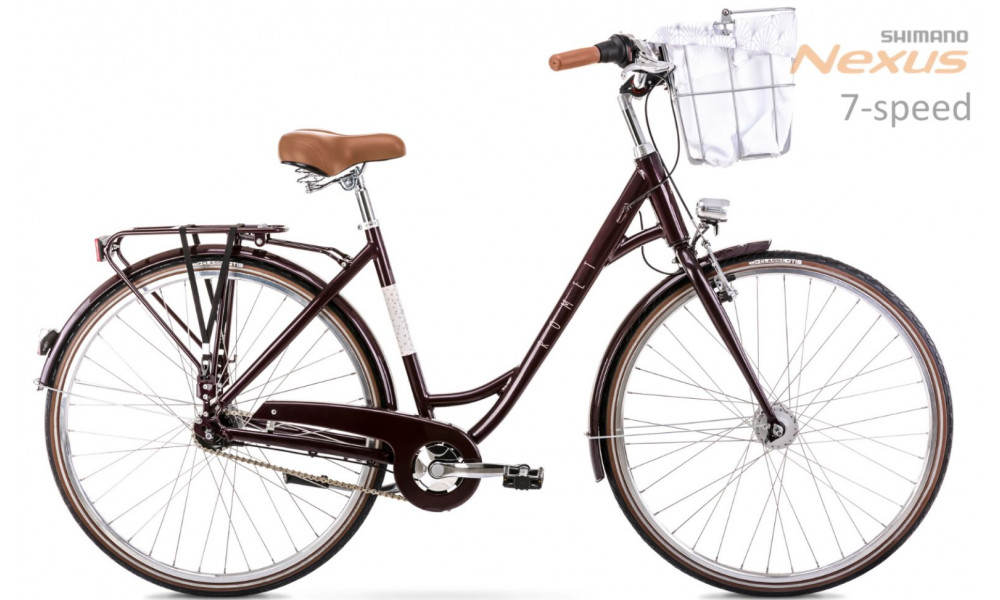 Velosipēds Romet Pop Art Lux 28" Alu 2022 bordo mat 