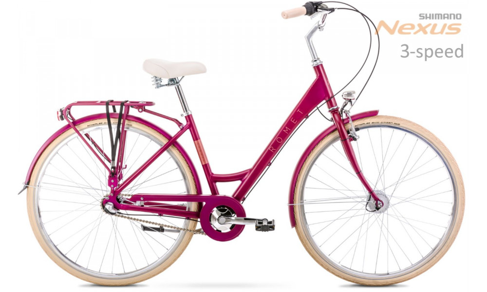 Velosipēds Romet Sonata Classic 28" Alu 2022 pink 