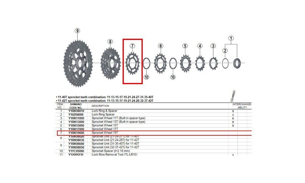 Aizmugurējais ķēdesrats Shimano XT CS-M8000 - 2