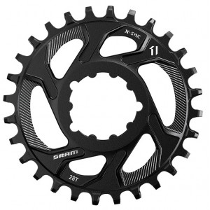 Priekšējā ķēdes riteņa SRAM MTB X-Sync Direct Mount steel 11-speed 3mm offset 28T black