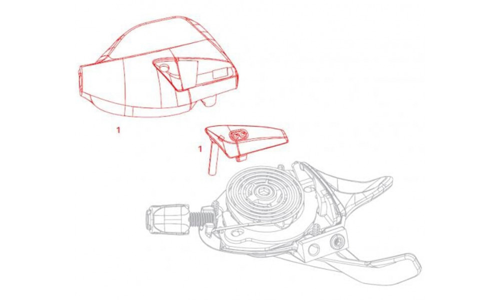 Pārslēdzēja roktura servisa komplekts SRAM MMX trigger cover for NX Eagle 