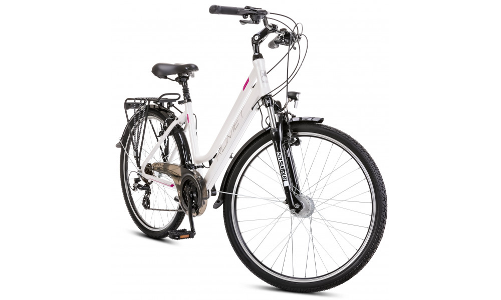 Velosipēds Romet Gazela 26 2 2024 white-pink - 7