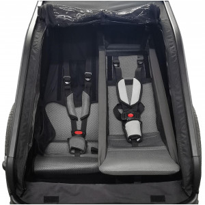 Bērnu sēdeklis Cube for Kids Trailer Double CMPT black