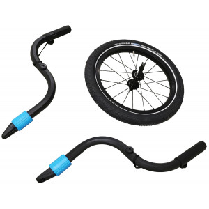 Atbalsta riteņu komplekts Cube Jogger for Kids Trailer Double CMPT black