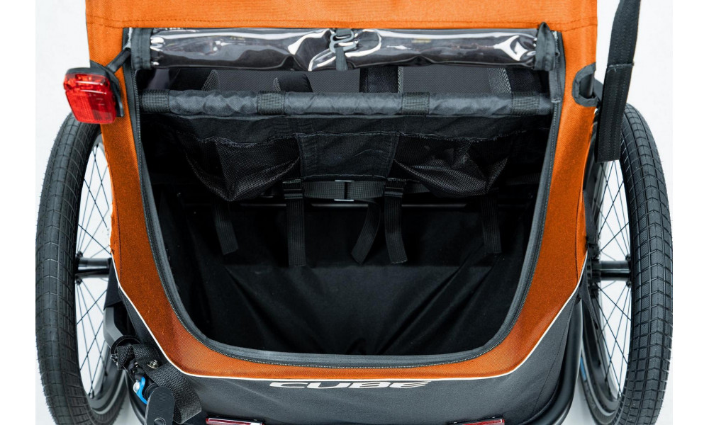 Velo piekabe Cube Kids Double CMPT X Actionteam grey'n'orange - 4