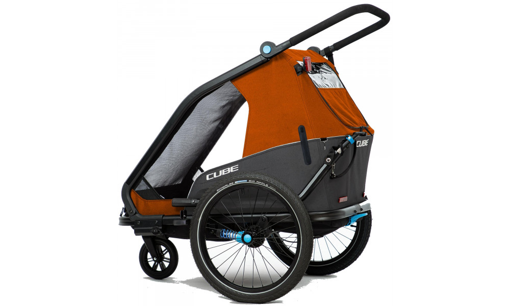 Velo piekabe Cube Kids Double CMPT X Actionteam grey'n'orange - 9