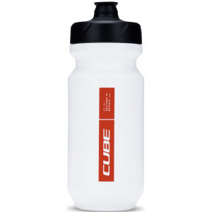 Pudele Cube Flow 500 white'n'red