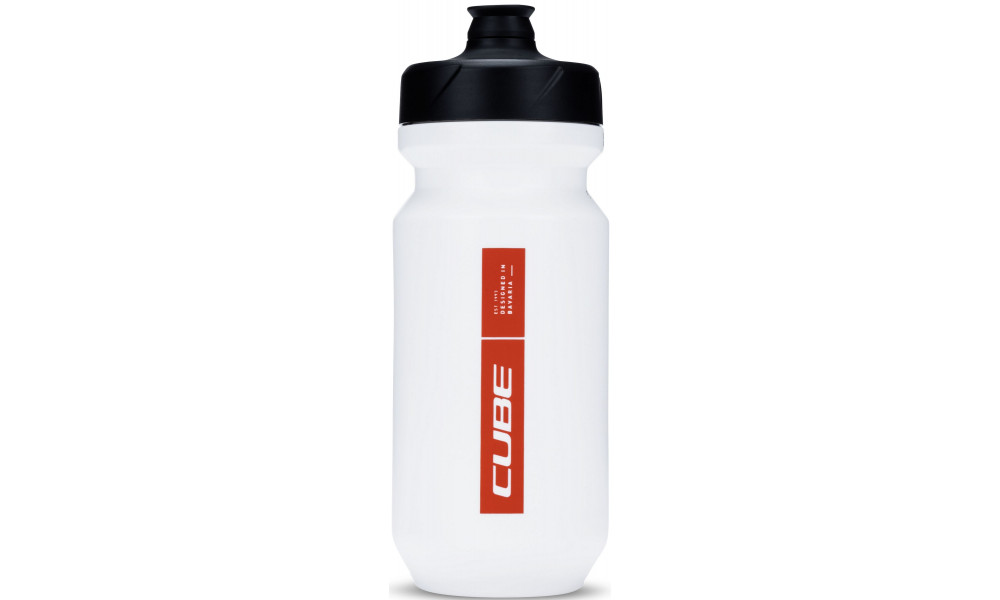 Pudele Cube Flow 500 white'n'red - 1