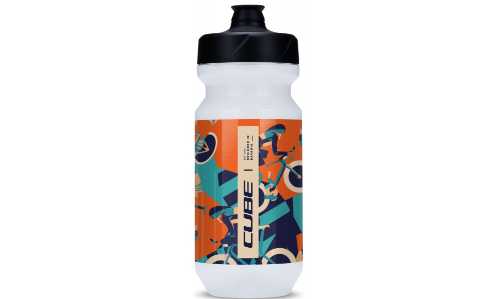 Pudele Cube Flow 500 blue'n'orange 