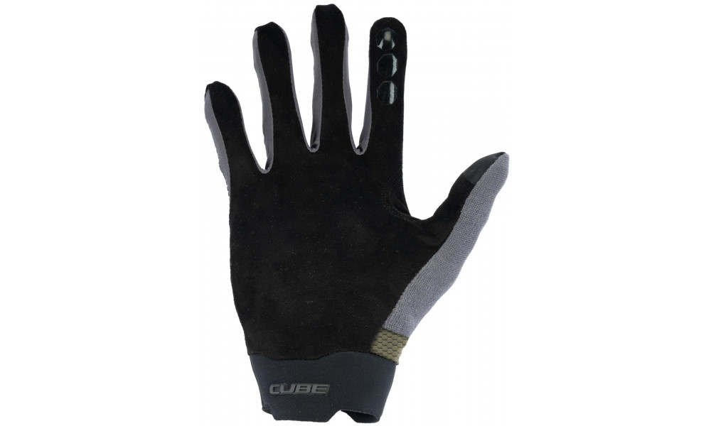 Velo cimdi Cube Gravity Long TM olive'n'grey - 6