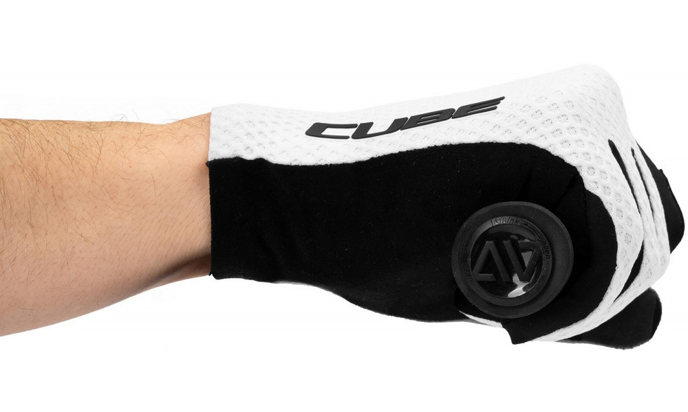 Velo cimdi Cube Race Long white - 3