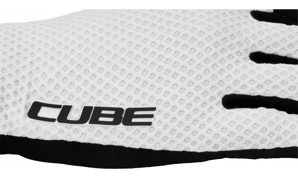 Velo cimdi Cube Race Long white - 4