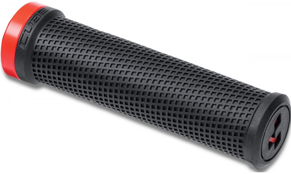Stūres rokturi Cube Race 132mm Lock-on black'n'red 