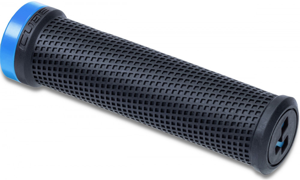 Stūres rokturi Cube Race 132mm Lock-on black'n'blue 