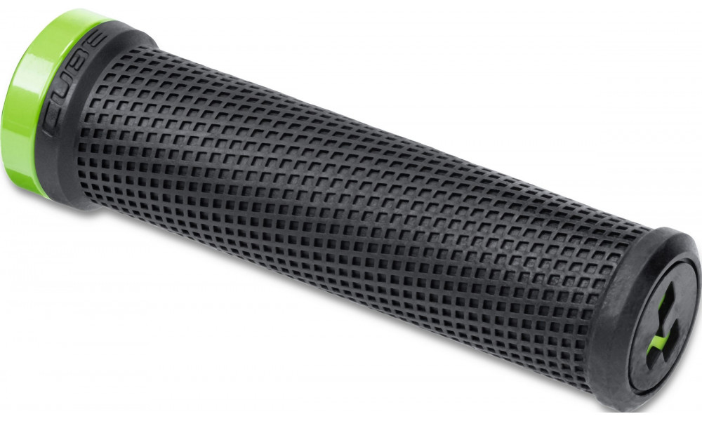 Stūres rokturi Cube Race 132mm Lock-on black'n'green 