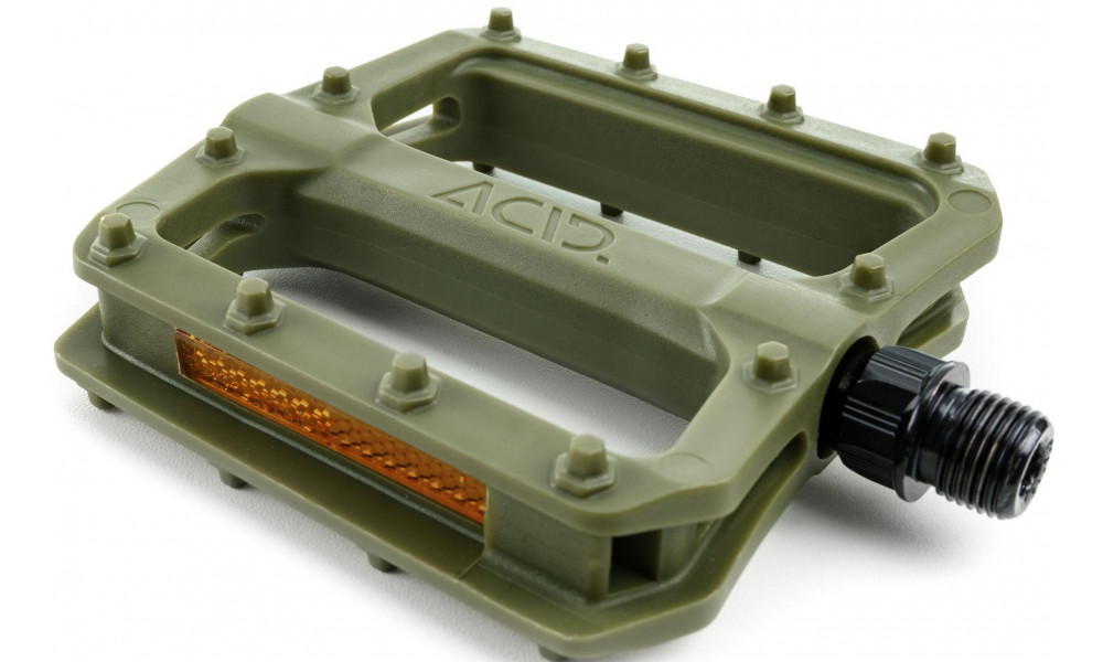 Pedāļi ACID Flat C3-ZP plastic olive green - 3