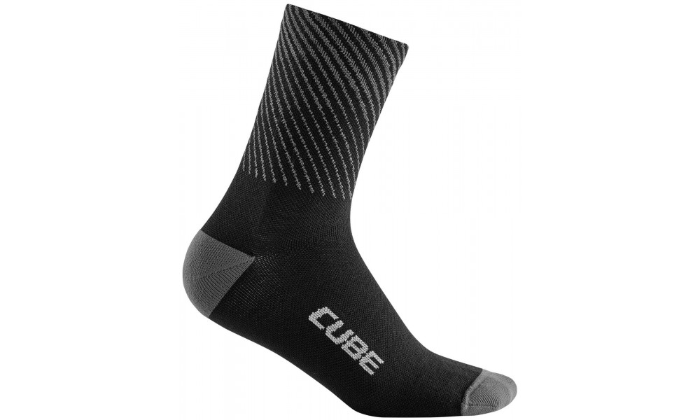Zeķes Cube High Be Warm black'n'grey 