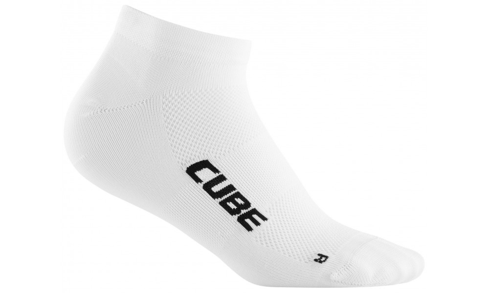 Zeķes Cube Low Blackline white 