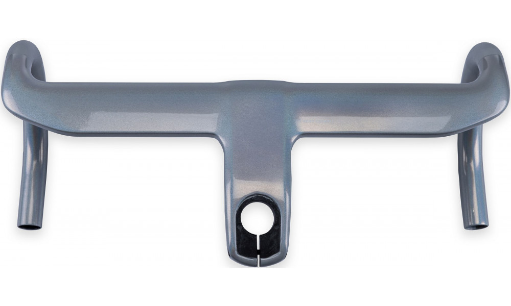 Stūre Cube Litening Aero Carbon C:68 with integrated stem 420/100mm flashwhite - 1