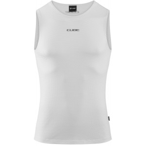 Apakškrekls Cube Mesh Sleeveless white