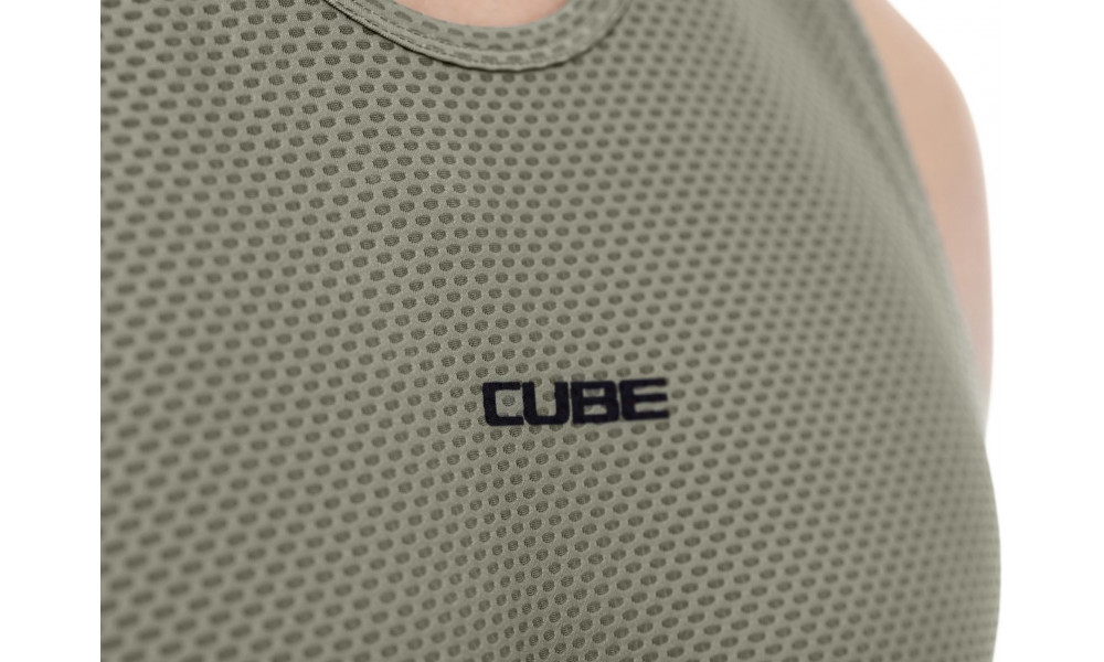 Apakškrekls Cube Mesh Sleeveless olive - 2