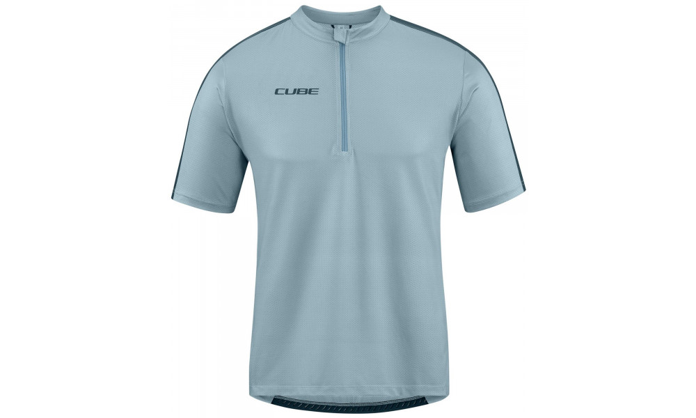 Velos krekls Cube MTB CMPT S/S Half Zip grey - 1