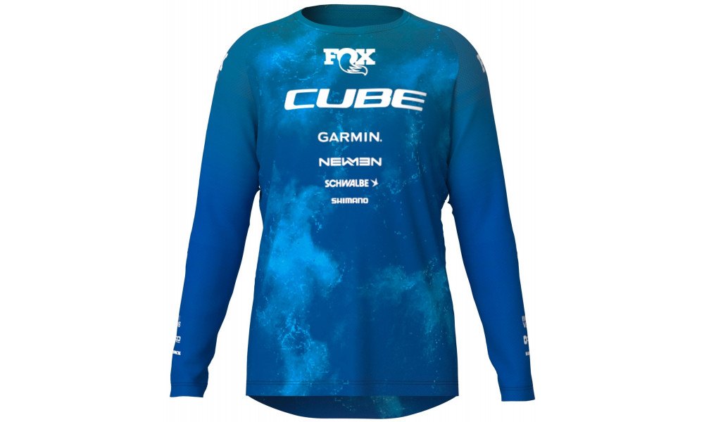 Velos krekls Cube Rookie x Actionteam MTB L/S blue'n'green - 1