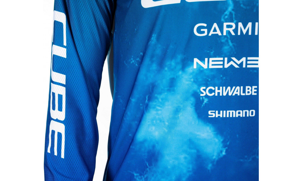 Velos krekls Cube X Actionteam MTB L/S blue'n'green - 2
