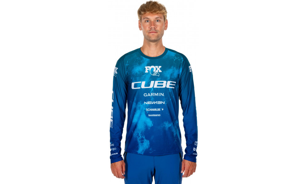Velos krekls Cube X Actionteam MTB L/S blue'n'green - 6