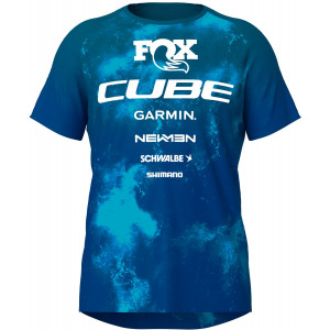 Velos krekls Cube X Actionteam MTB S/S blue'n'green
