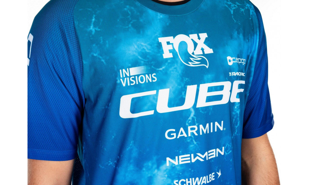Velos krekls Cube X Actionteam MTB S/S blue'n'green - 4