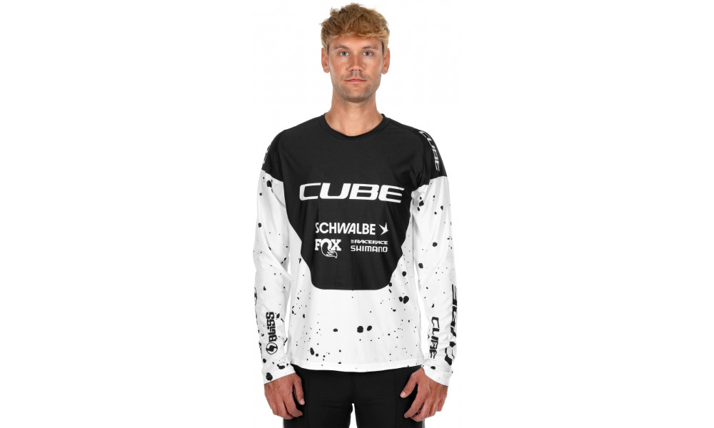 Velos krekls Cube X Factory Racing MTB L/S black'n'white - 4