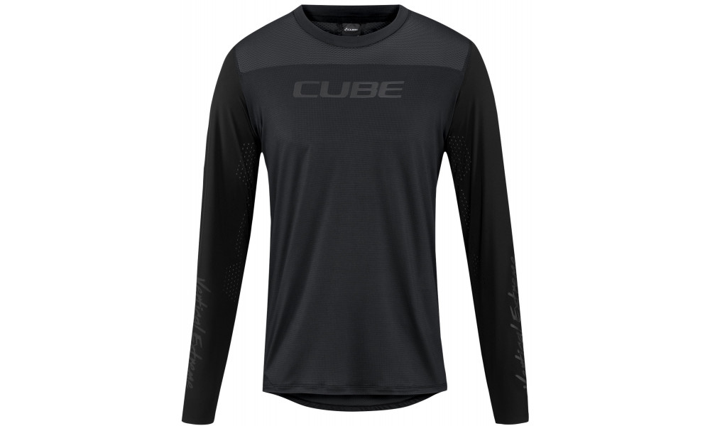 Velos krekls Cube Round Pro MTB L/S black - 1