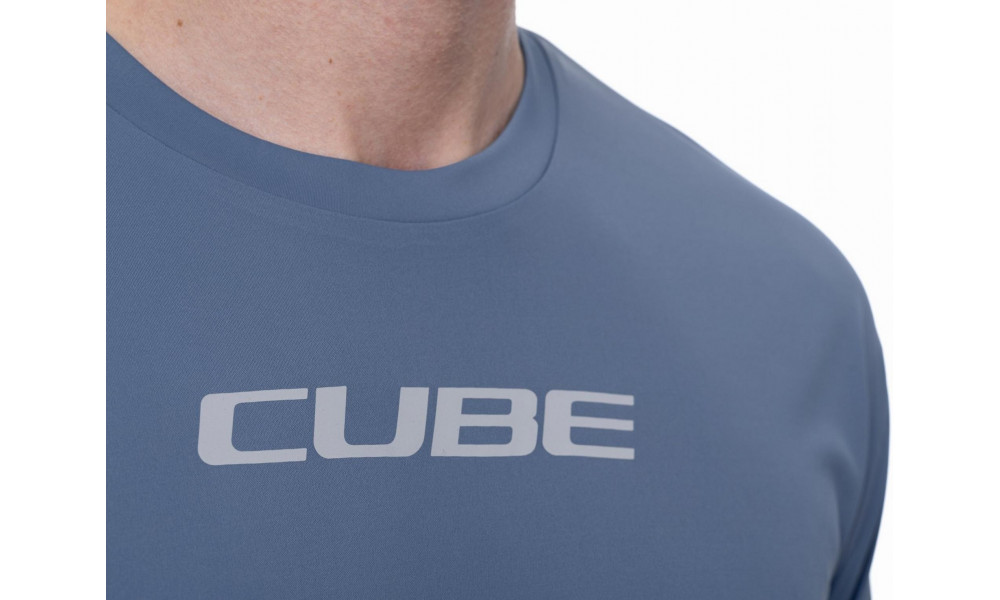Velos krekls Cube Round TECH MTB S/S smoke blue - 2