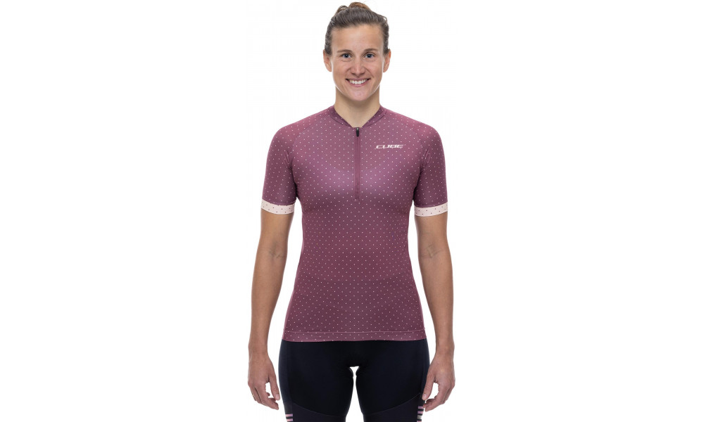 Velos krekls Cube MTB WS S/S Half Zip berry - 3