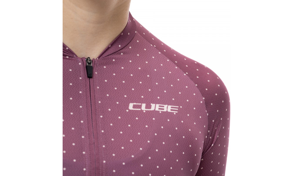 Velos krekls Cube MTB WS S/S Half Zip berry - 6