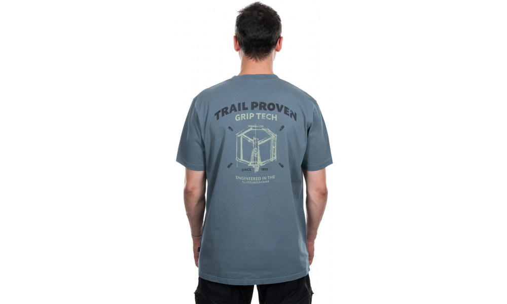 T-krekls Cube Organic Trail Proven GTY Fit petrol - 2