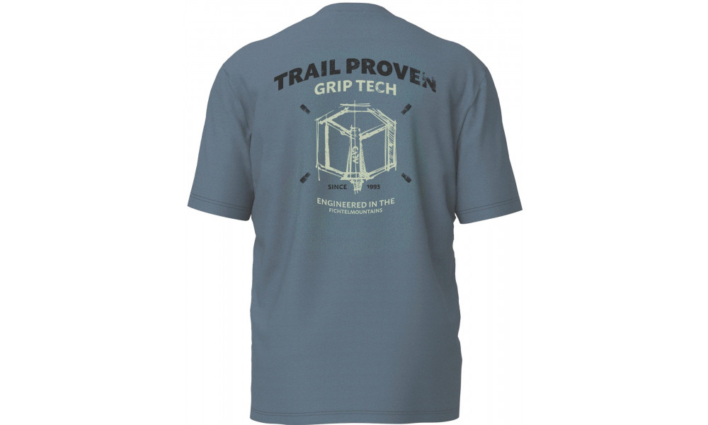 T-krekls Cube Organic Trail Proven GTY Fit petrol - 4