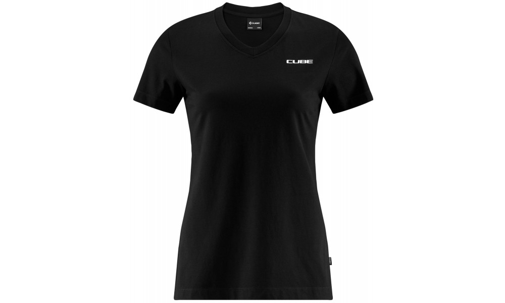 T-krekls Cube Organic WS V-Neck black - 1