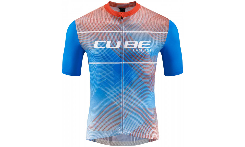 Velos krekls Cube CMPT Road/XC S/S white'n'blue'n'red - 1