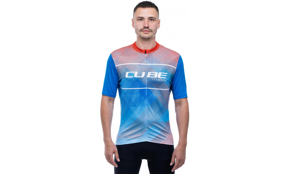 Velos krekls Cube CMPT Road/XC S/S white'n'blue'n'red - 5