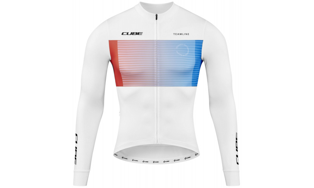 Velos krekls Cube Road/XC L/S white'n'blue'n'red - 1