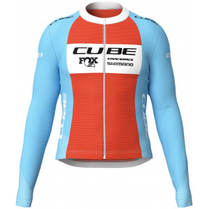 Velos krekls Cube X Factory Racing Road/XC L/S blue'n'orange