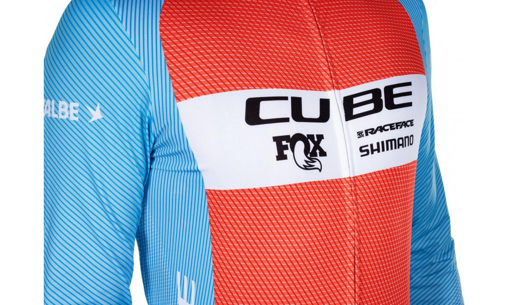 Velos krekls Cube X Factory Racing Road/XC L/S blue'n'orange - 2